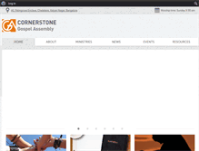 Tablet Screenshot of cornerstonebangalore.org